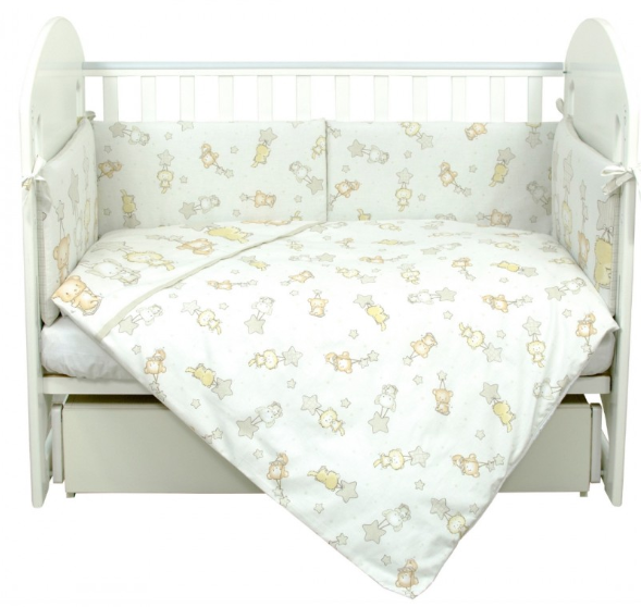 

Комплект постельного белья в кроватку Baby Veres Jinki Board beige 7 предметов