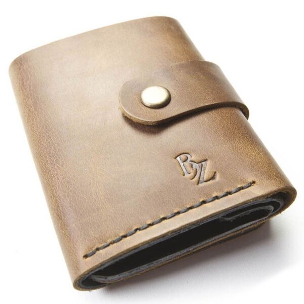 

Женское портмоне ручной работы из кожи BOGZ Roll CH Olive P18M41S3