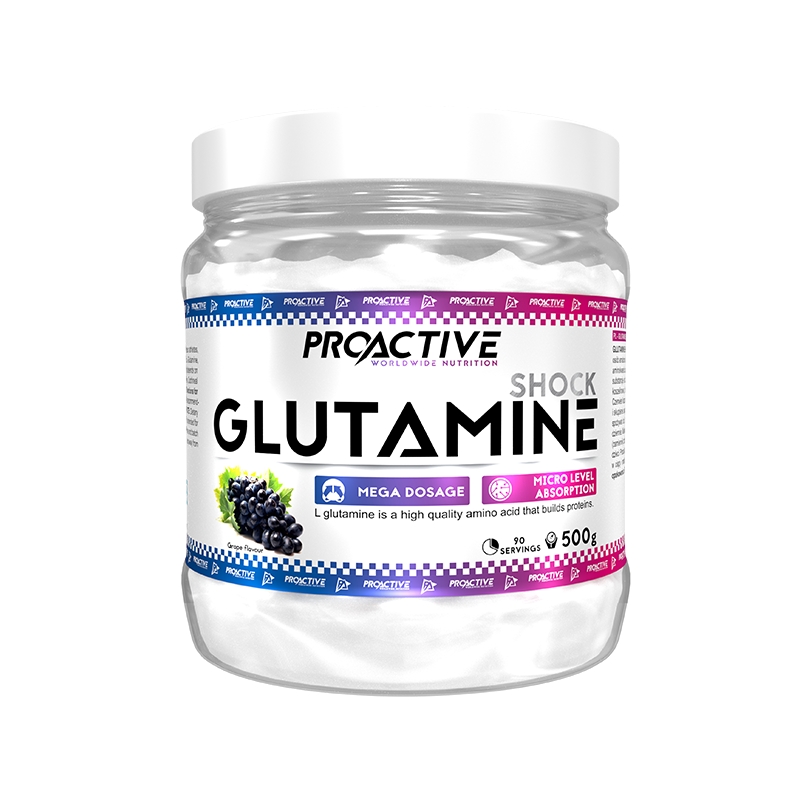 

Аминокислота ProActive Glutamine Shock 500 г Виноград (4384301777)