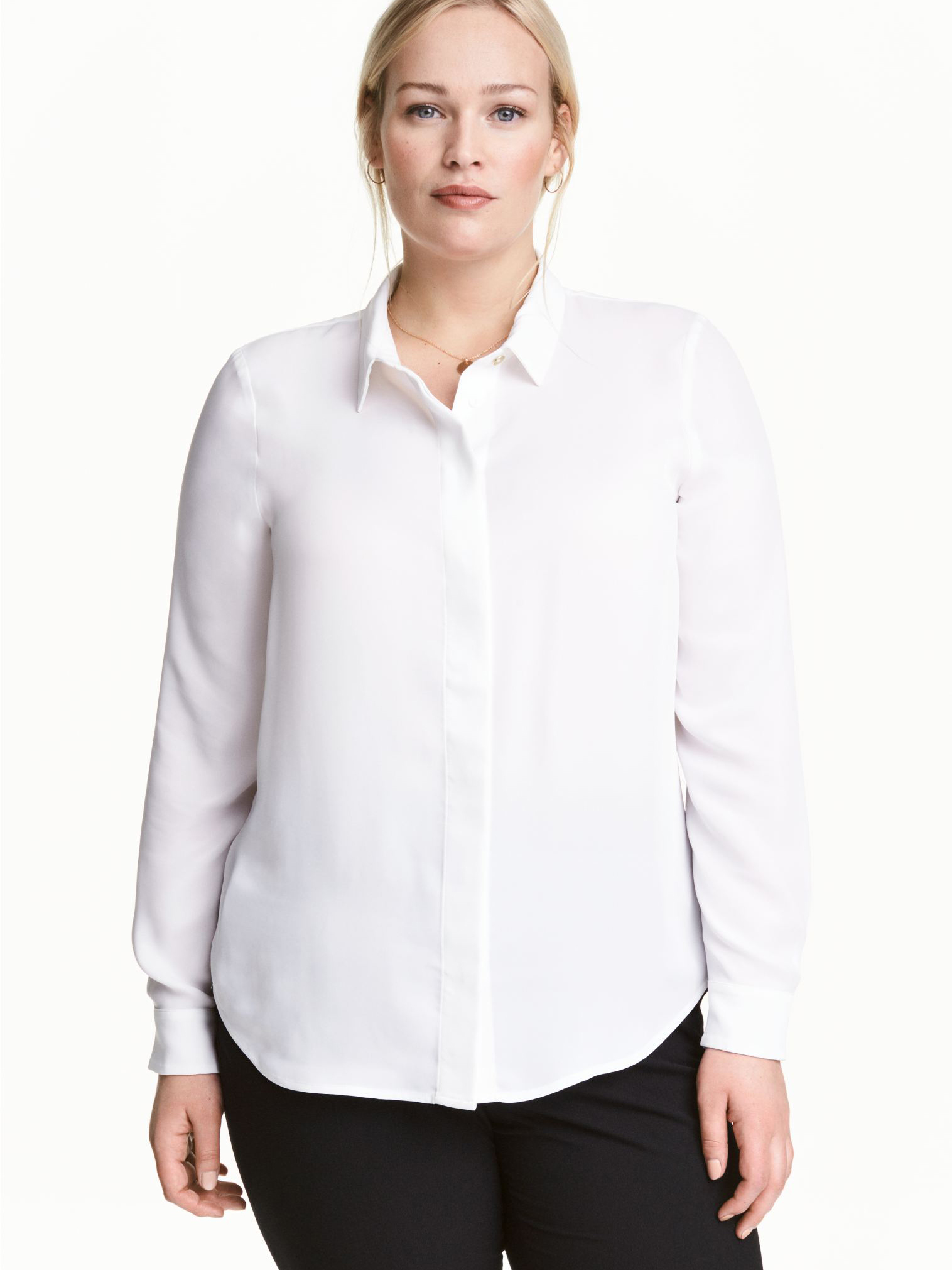

Рубашка H&M 4701116RP21 46 Белая