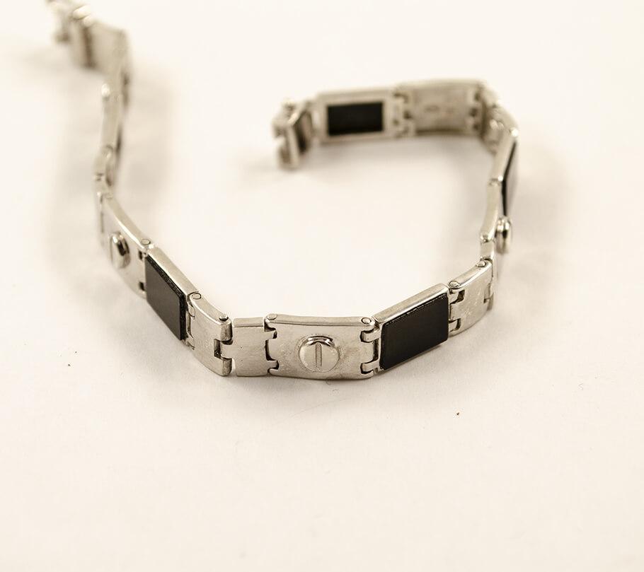 

Браслет с ониксом Maxi Silver 8484