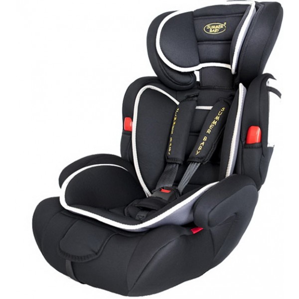 

Автокресло + бустер SUMMER BABY COSMO группа 1-2-3 (9-36 кг) с подлокотниками + мягкий вкладыш Черный