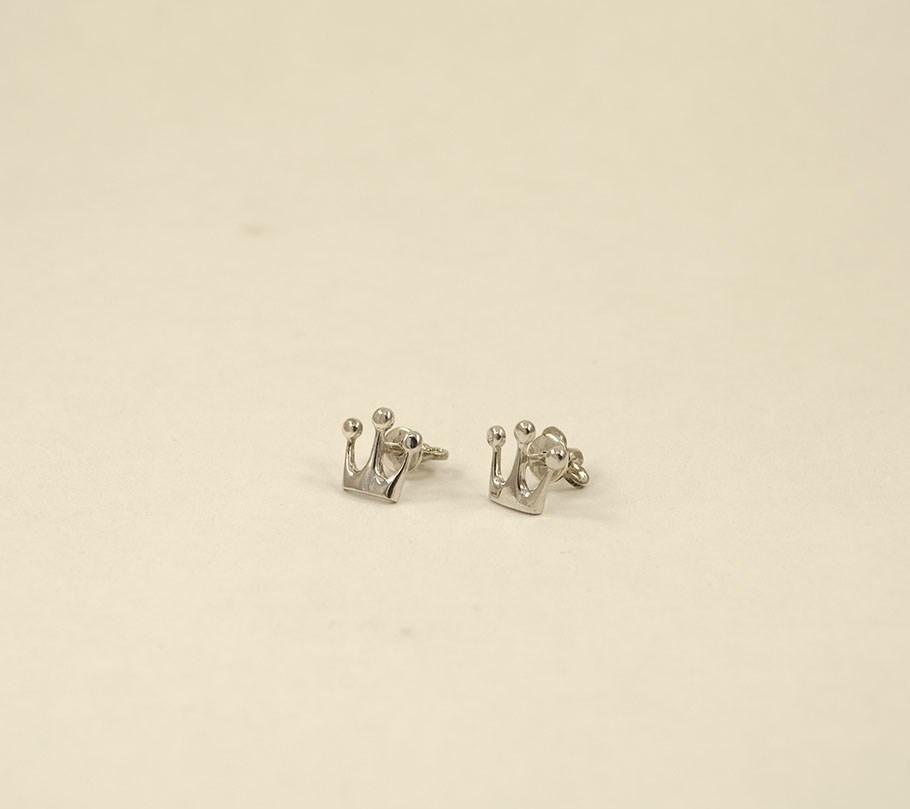 

Пусеты в виде короны Maxi Silver 6105