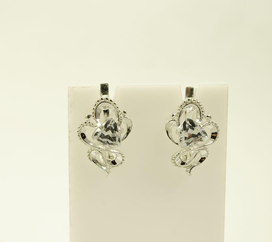 

Сережки триллион Maxi Silver 8615