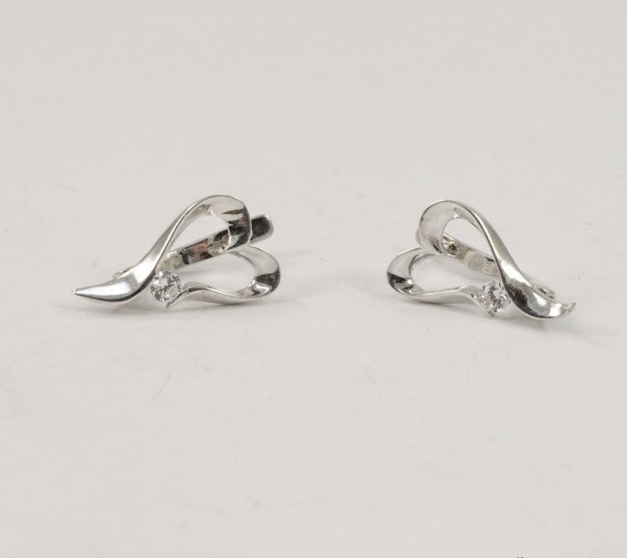 

Серьги сердце Maxi Silver 4566