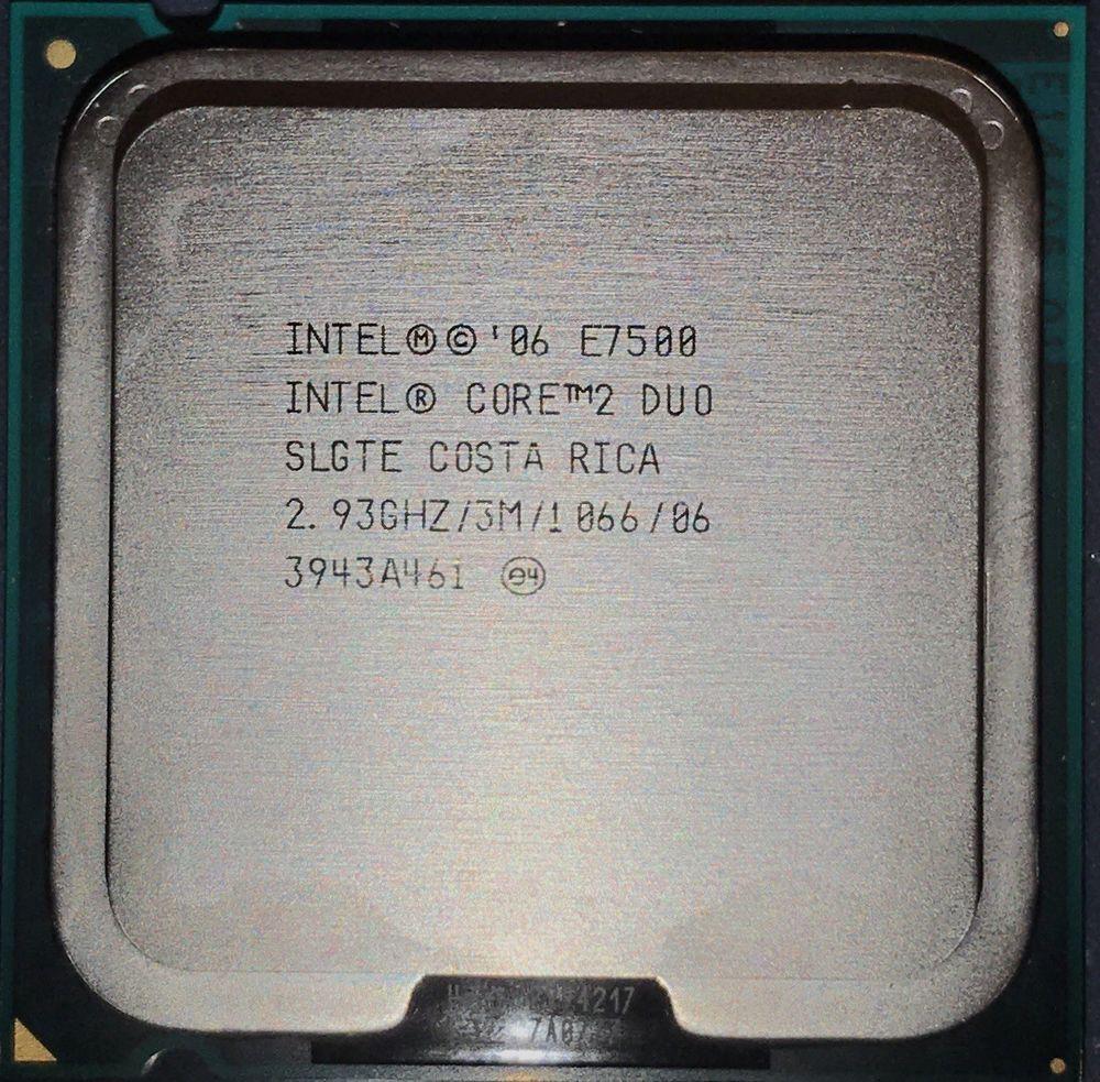 Процессор Intel Core 2 Duo E7500 2.93GHz/3M/1066 (SLGTE) s775, tray