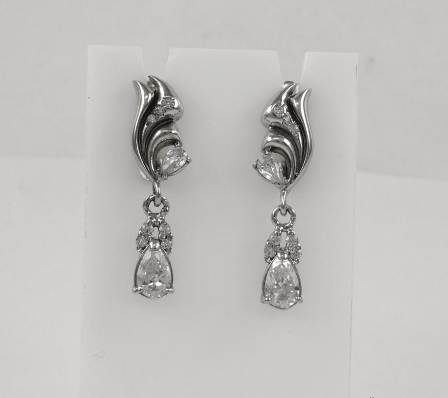

Сережки длинные Maxi Silver 7585