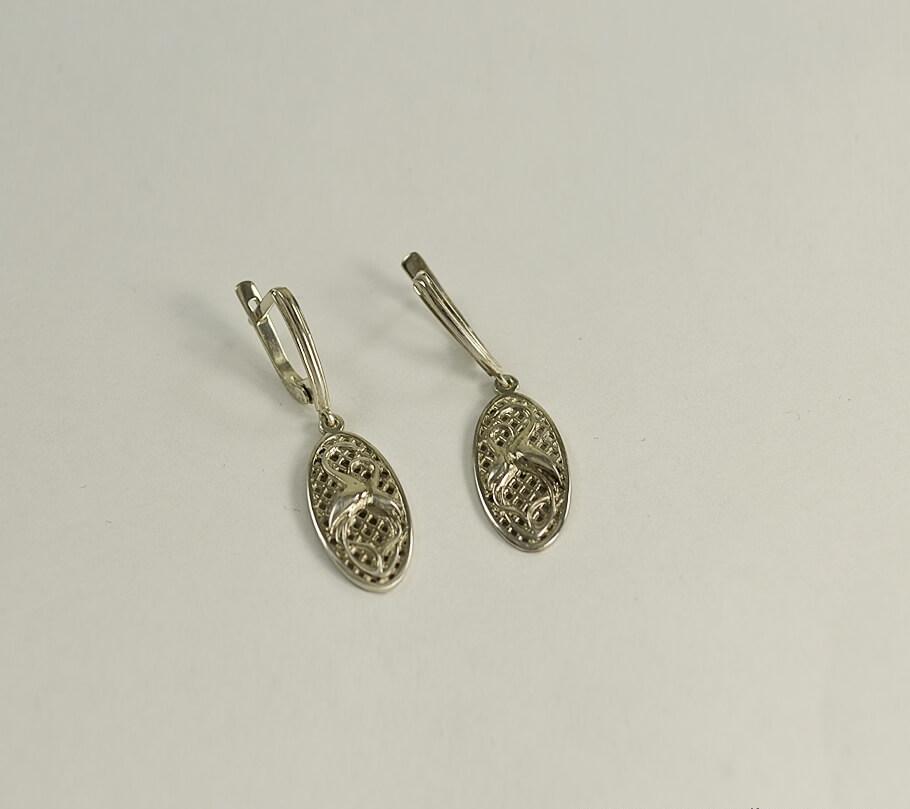 

Серьги журавль Maxi Silver 3816