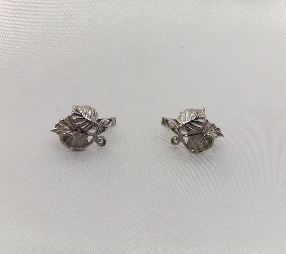 

Серьги с лепестками Maxi Silver 5363