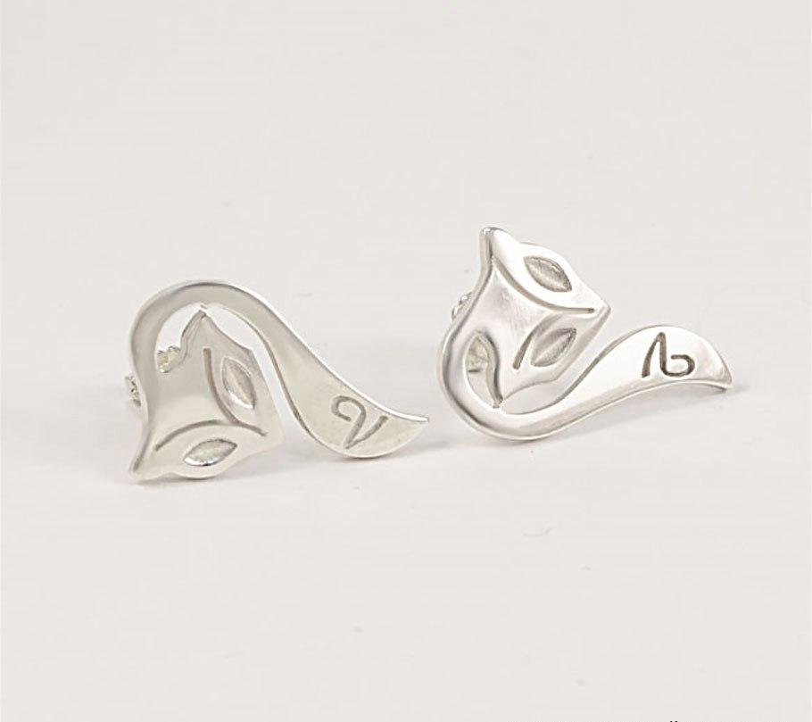 

Серьги в виде лисы Maxi Silver 7098