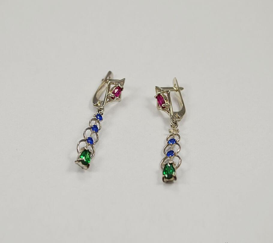 

Женские серьги эксклюзив Maxi Silver 6213
