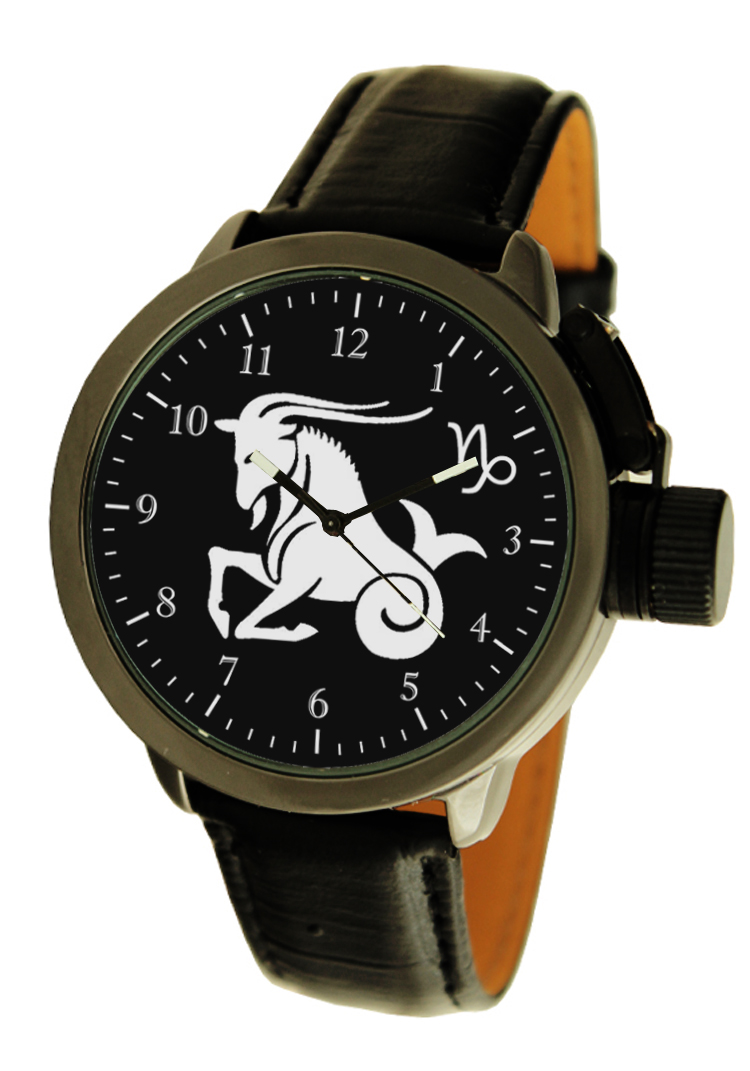 

Мужские наручные часы знак Зодиака Козерог (Men 355 black)