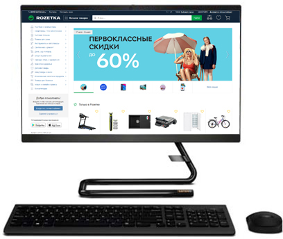 

Моноблок Lenovo IdeaCentre 3 22ADA05 (F0EX009XUA) Black