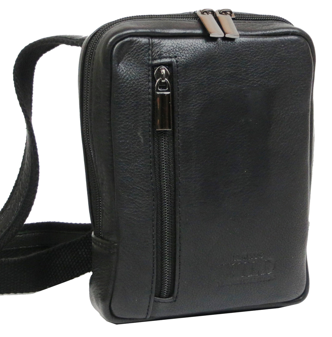 

Кожаная сумка через плечо мужская Always Wild. 778NDM Black (14х18х5,5 см)