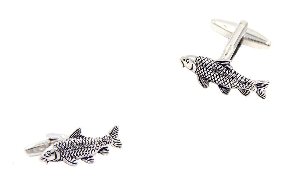 

Запонки Belvedero Catfish 15129cs сомы серебристые