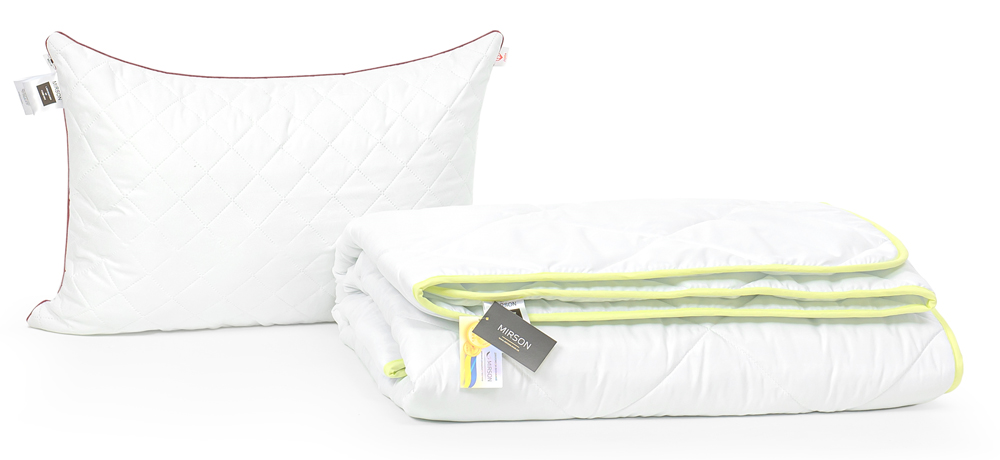 

Набор с эвкалиптовым волокном MirSon Eco Line Зима Aloe Vera №2580 Одеяло 200х220 + 2 подушки 50х70 средние