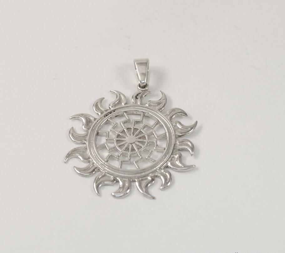 

Оберег Черное солнце Maxi Silver 7797