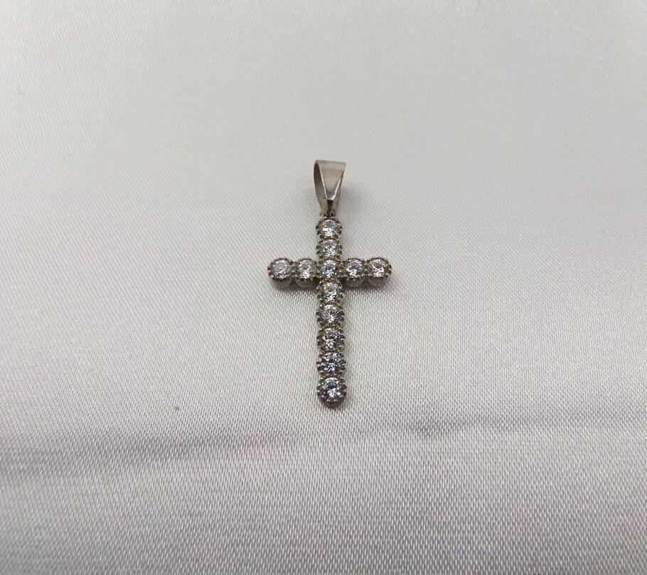 

Крестик полностью в камнях Maxi Silver 2826