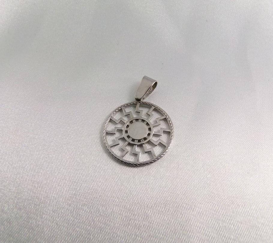 

Оберег Черное солнце Maxi Silver 2420