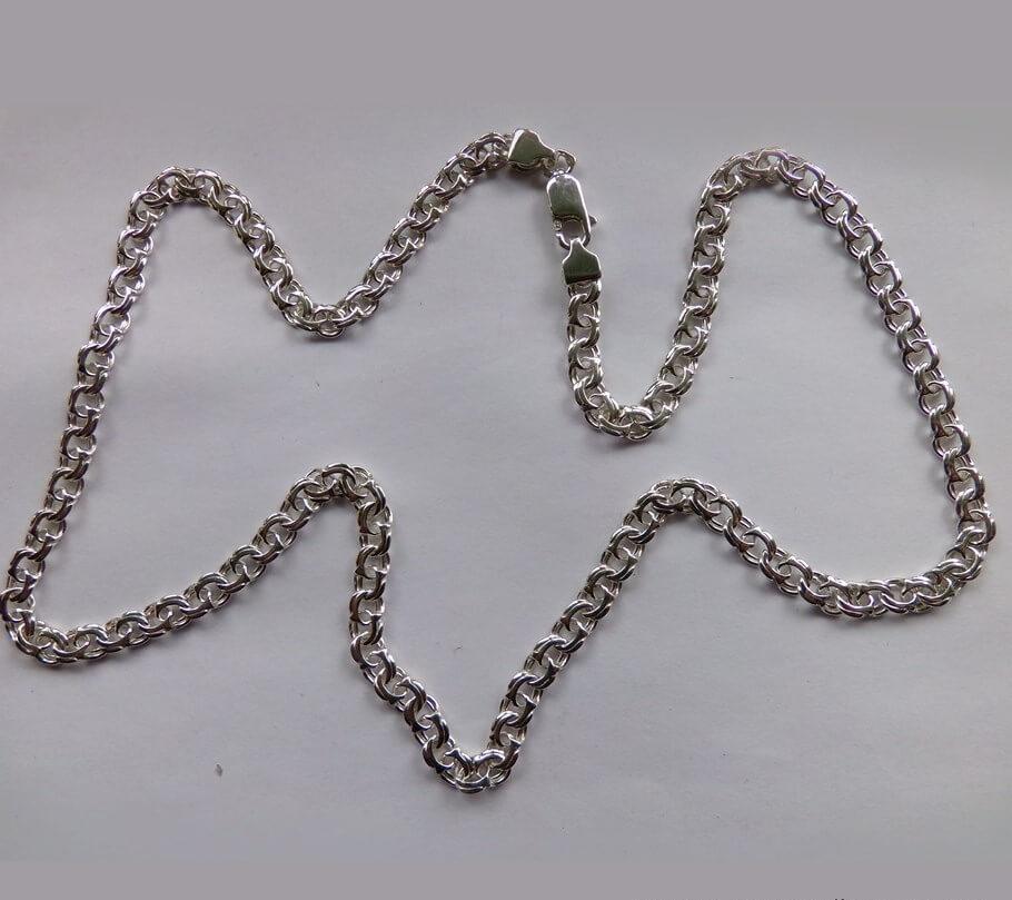

Плетение Арабский бисмарк Maxi Silver 2472