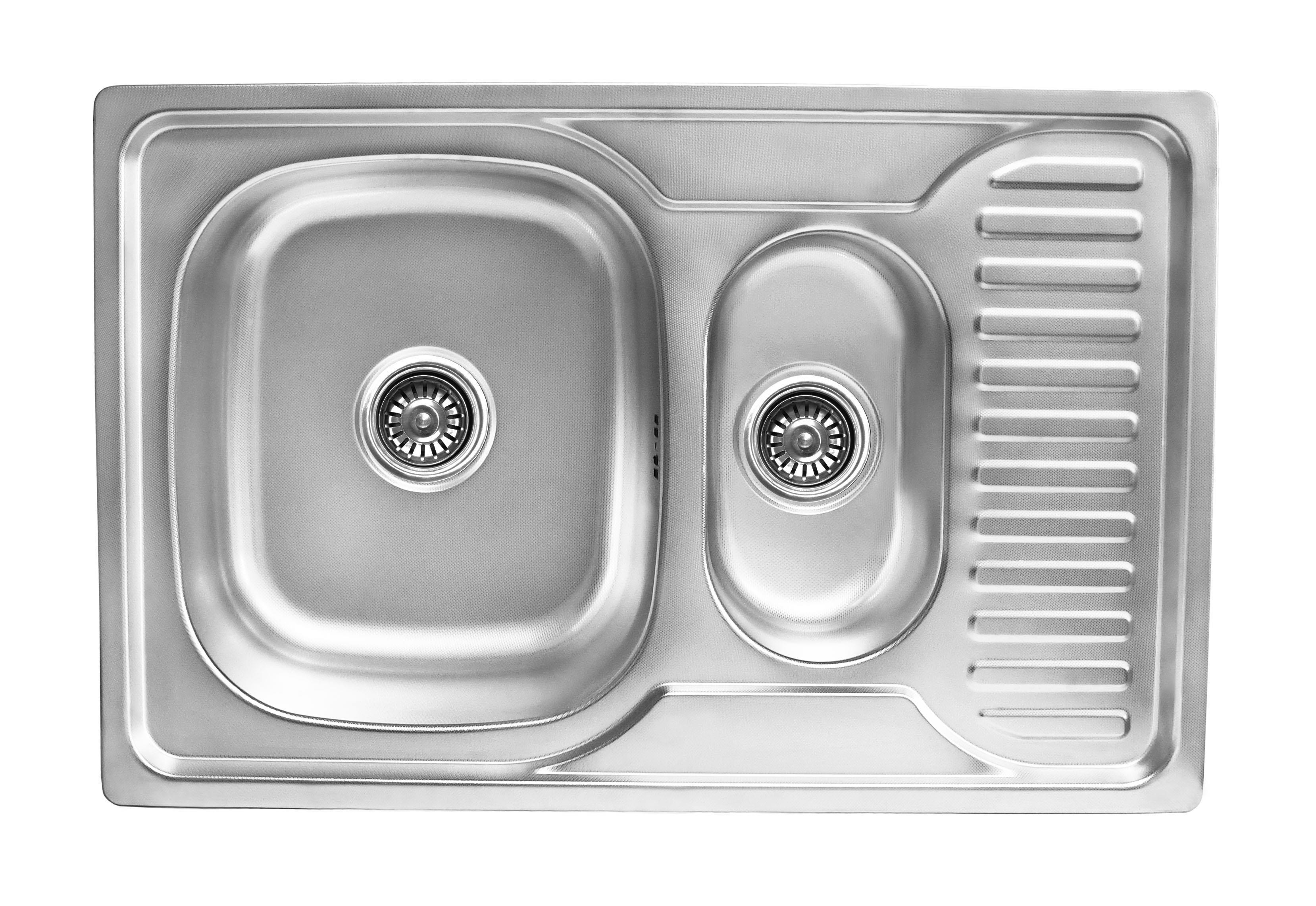 

Кухонная мойка LEMAX 780х500х180 0.8 мм декор (LE-5015 DE)