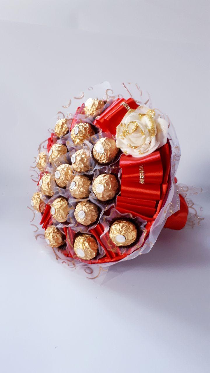 

Букет из конфет Ferrero rocher / Ферреро роше красный Золотце 2002 К РР