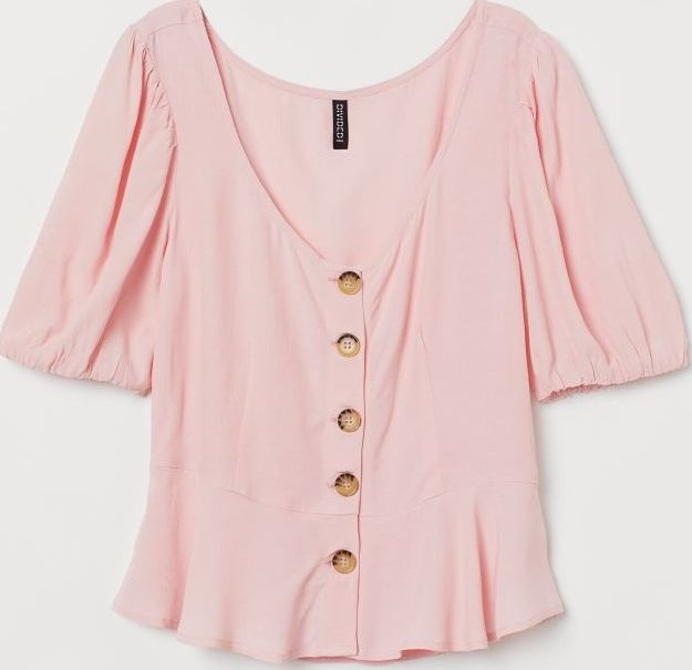 

Блузка H&M 060877037  Розовая, Блузка H&M 060877037 38 Розовая