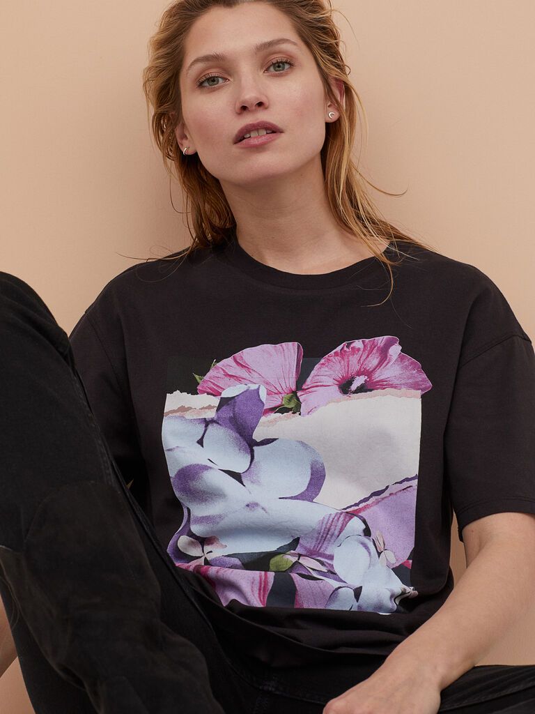 

Футболка H&M 060859190 М Черная