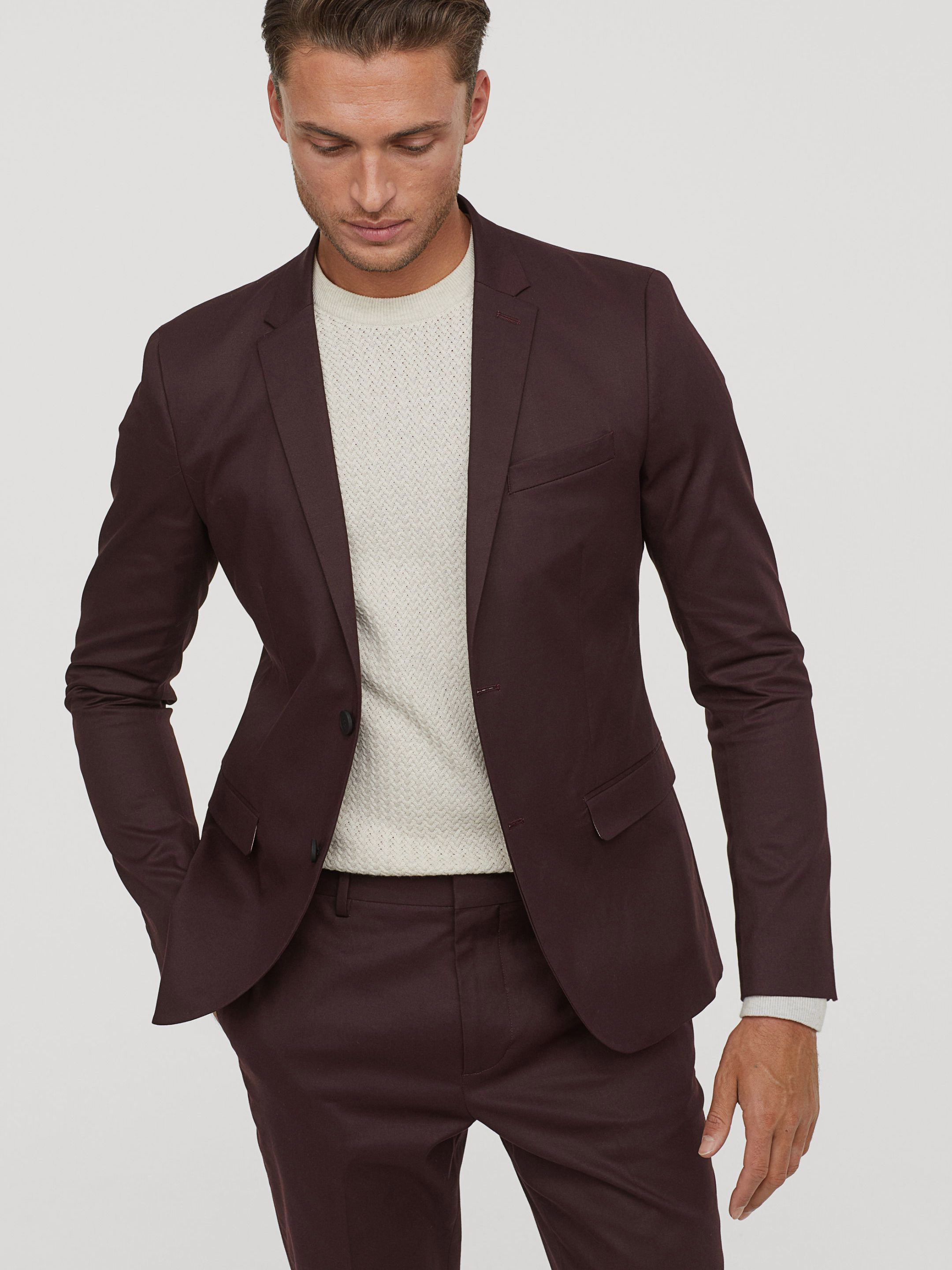 

Пиджак H&M 5754608-ACUK 50 Бордовый
