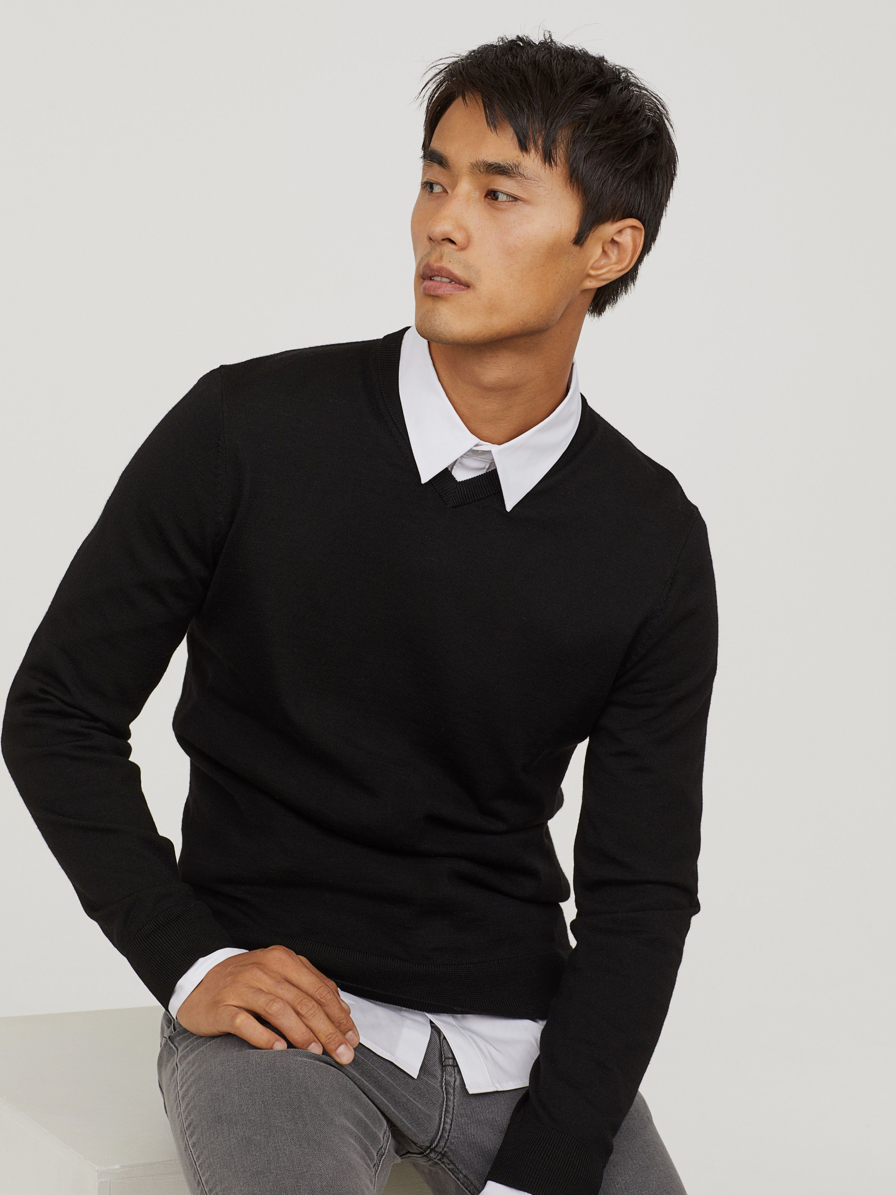 

Пуловер H&M 3784474-AAAD XS Черный