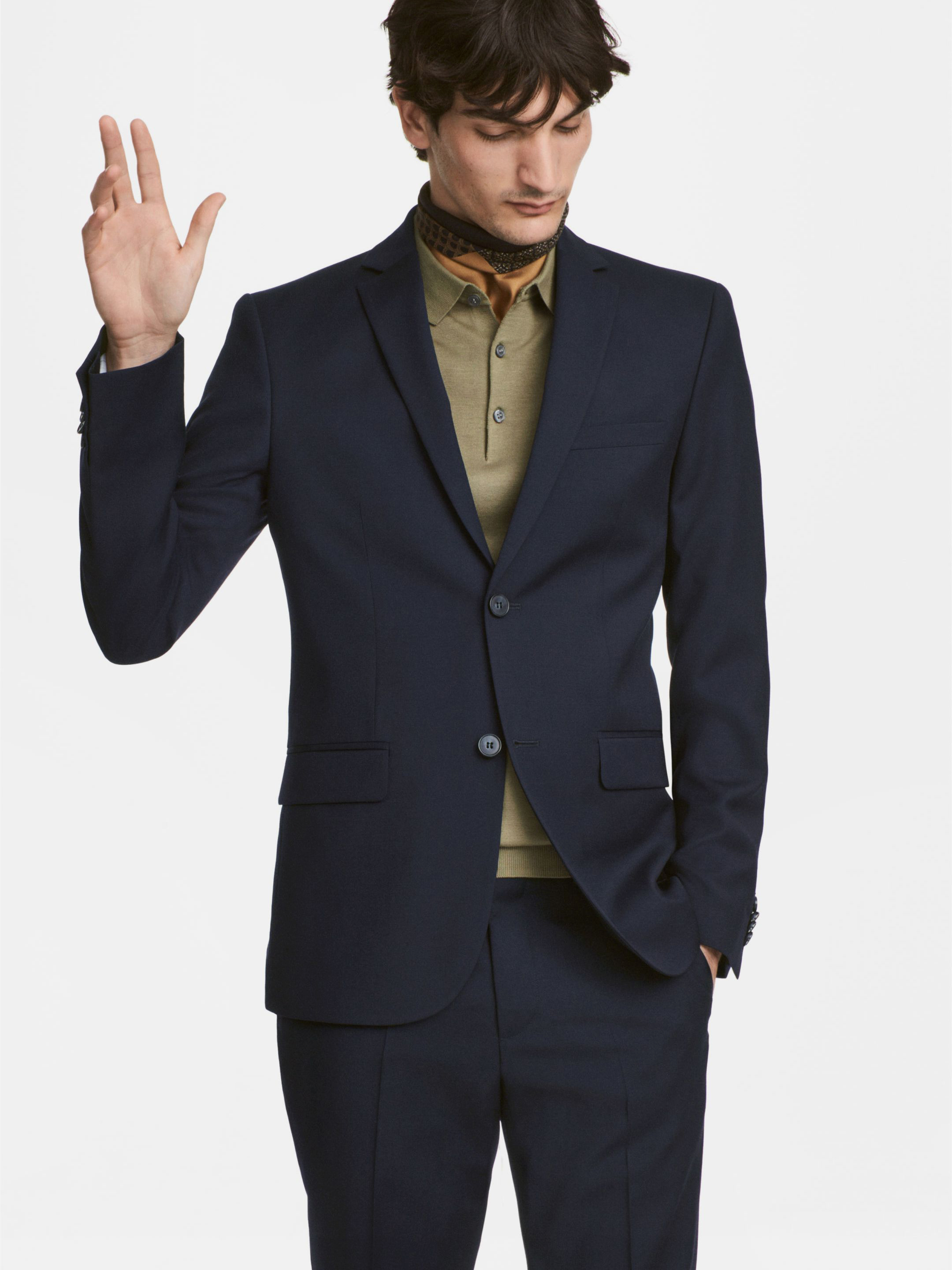 

Пиджак H&M 5043478-AAQJ 52 Темно-синий