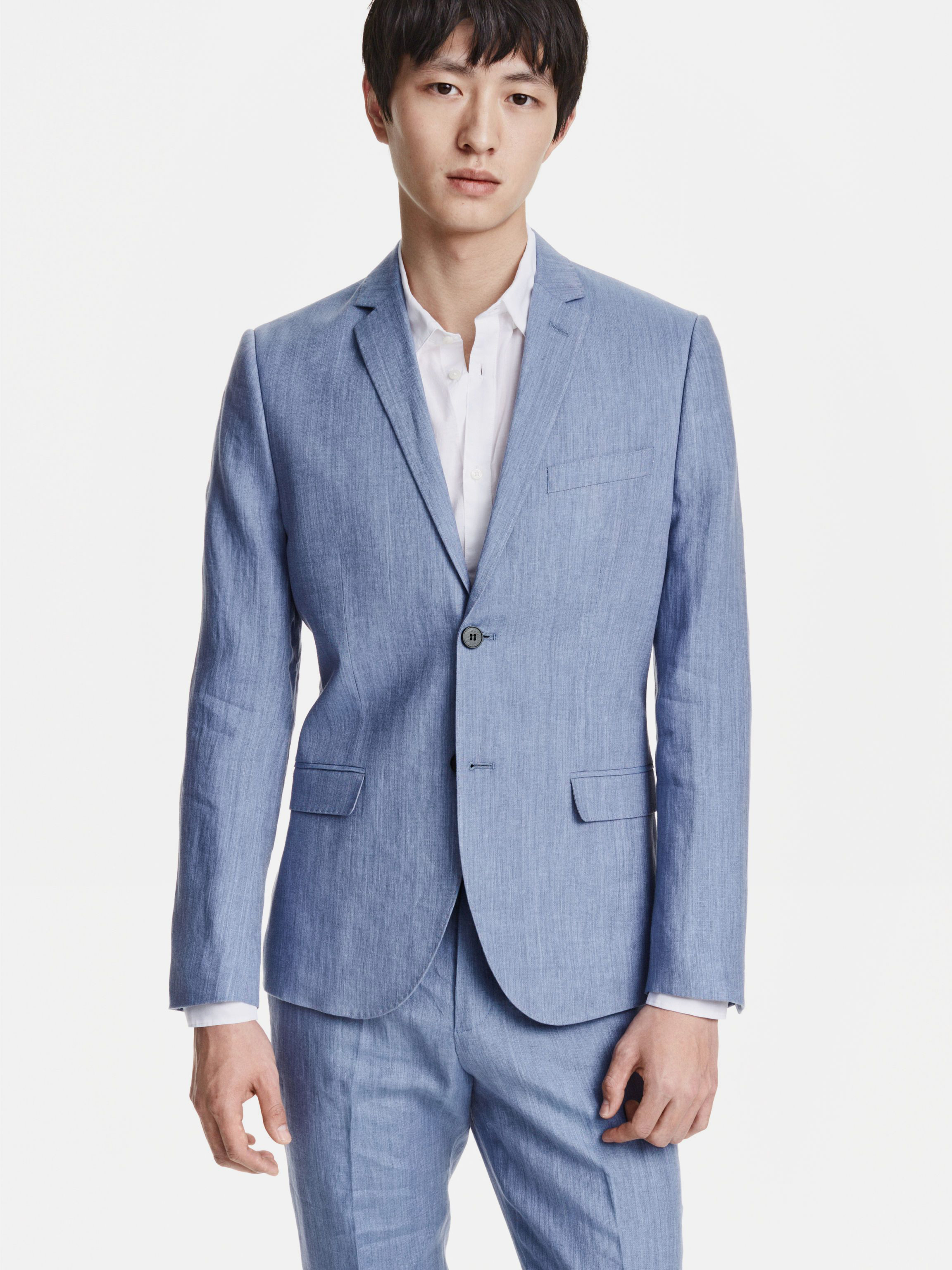 

Пиджак H&M 3412343-ACWX 50 Светло-синий