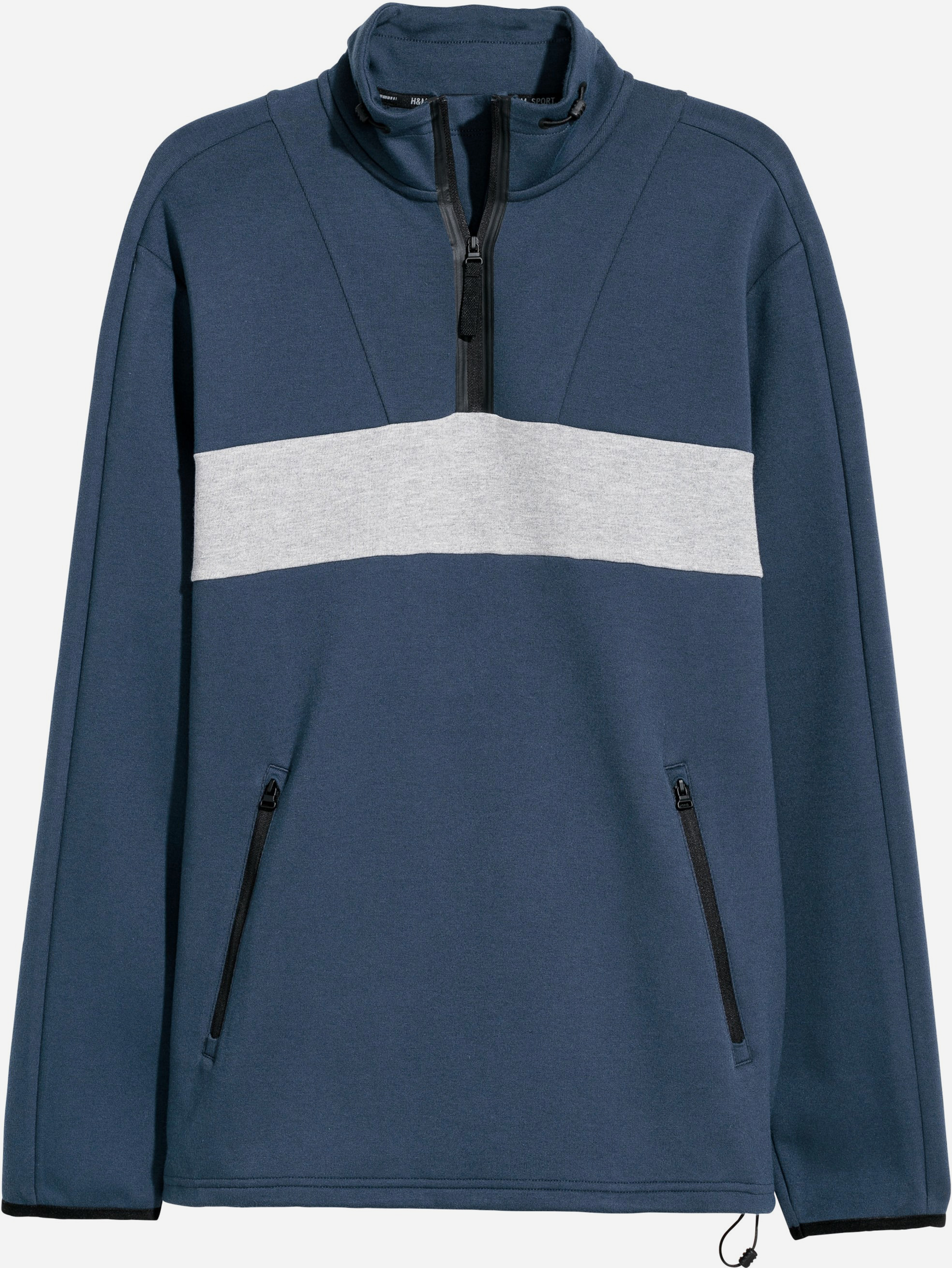 

Спортивная кофта H&M 5629037-ACDR XL Синяя с серым