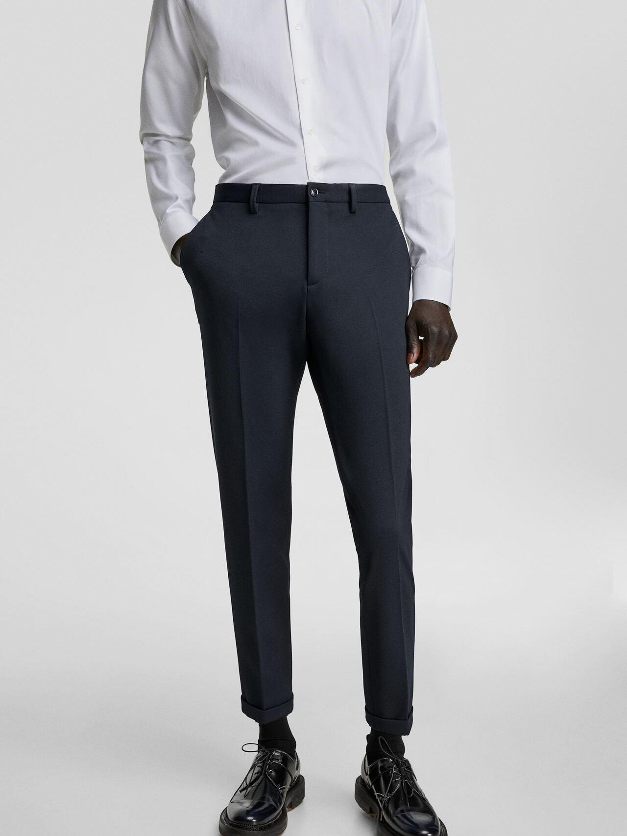 

Брюки Zara 5634/635/401-AAQJ 46 Темно-синие