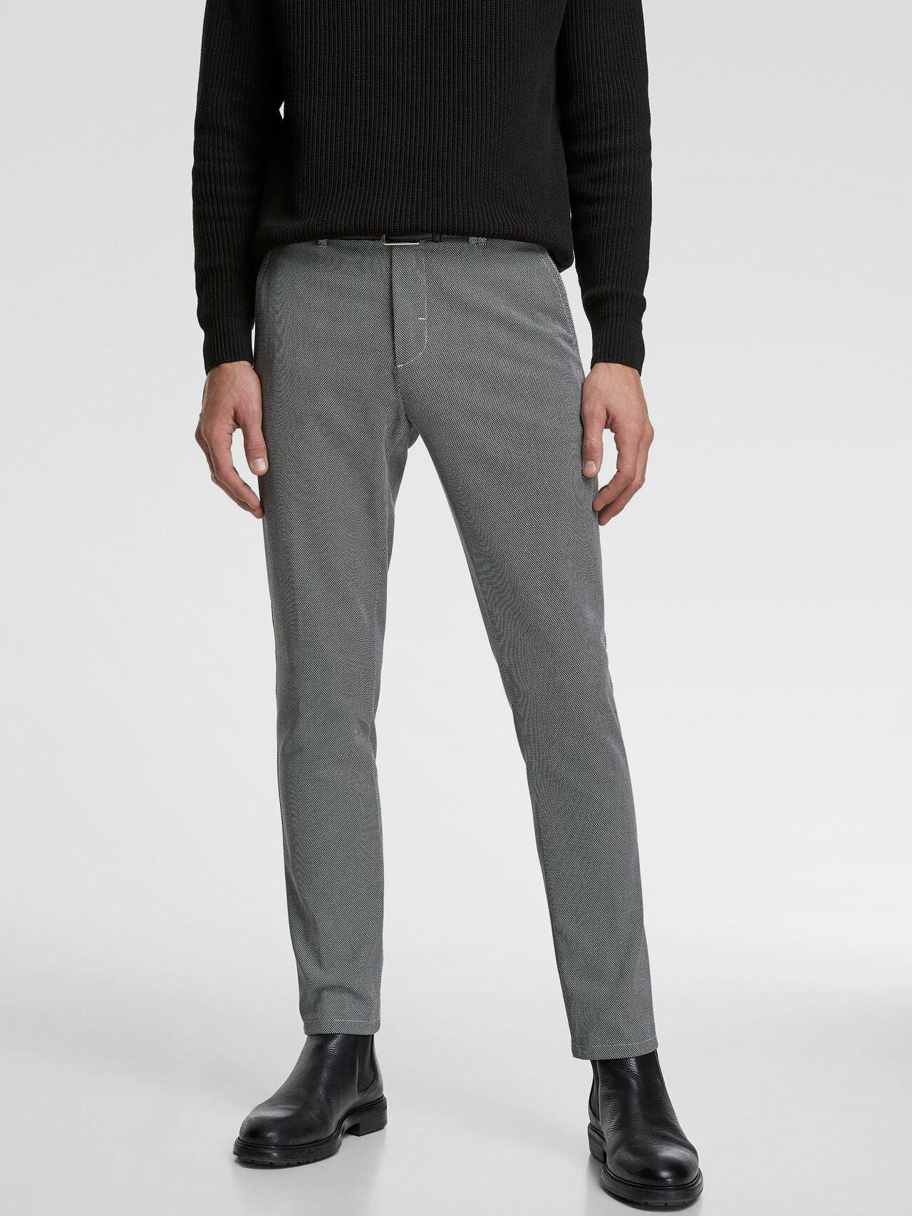 

Брюки Zara 2069/300/064-ABBE 36 Белые с черным
