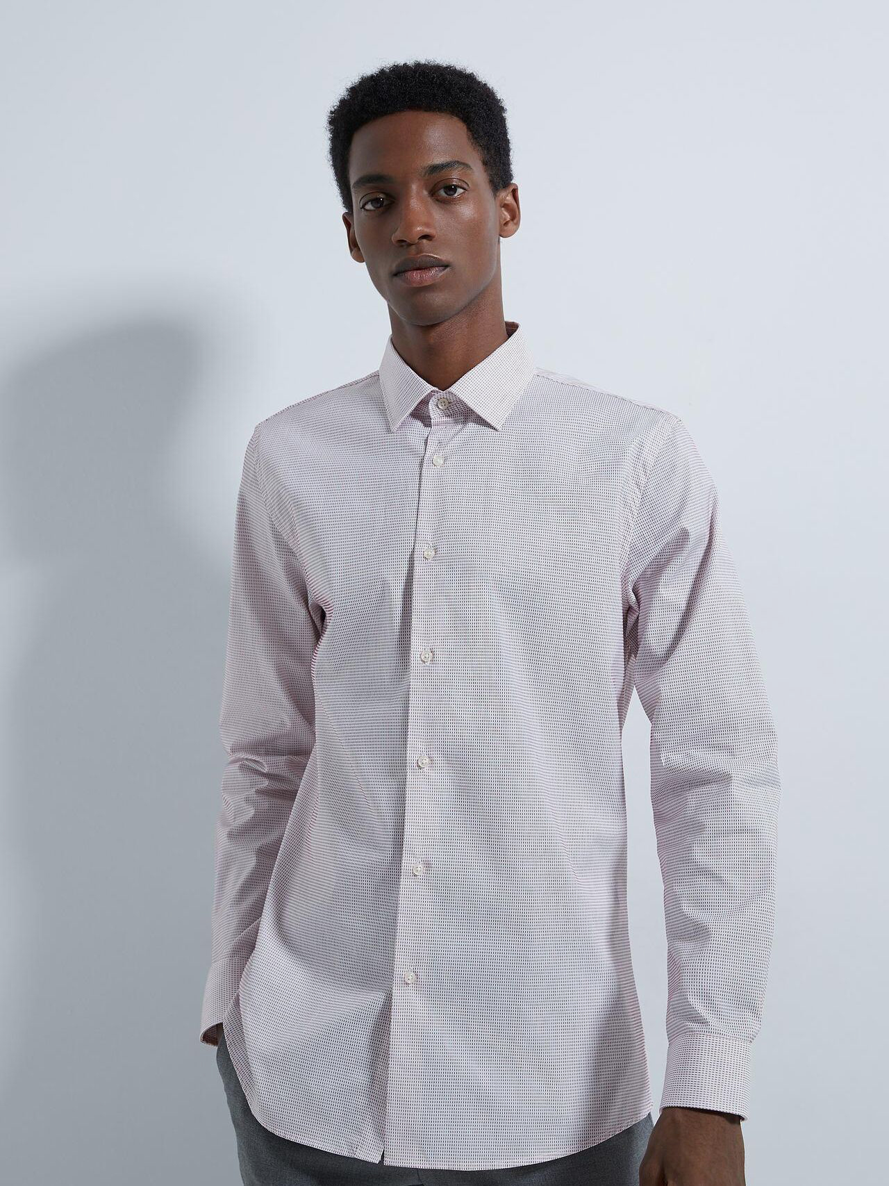 

Рубашка Zara 6575/974/605-ABSA M Белая с бордовым