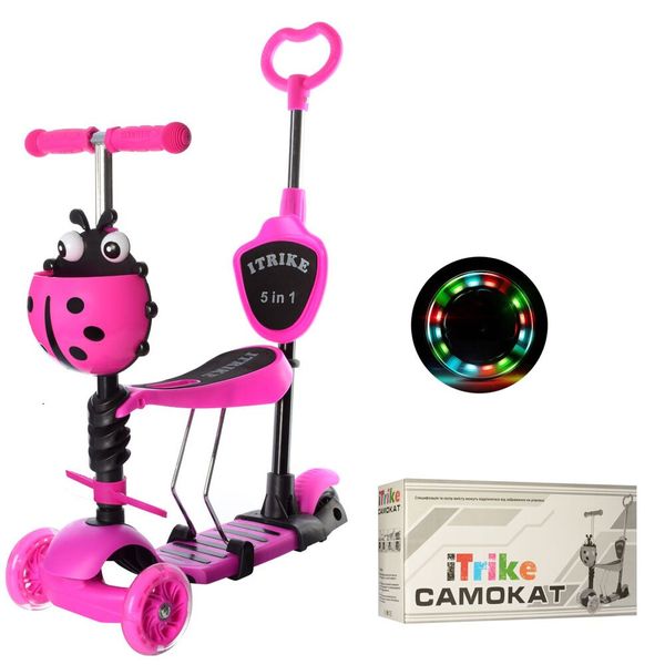 

Самокат-беговел iTrike MAXI JR -3-026-B-P Божья коровка Розовый (120 мм PU передние и 90 PVC мм задние)