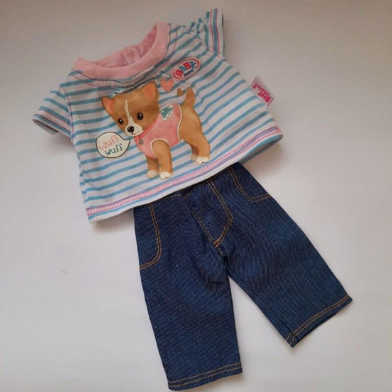 

Набор футболка брючки одежда для куклы Baby Born Baby Annabell РР 8367