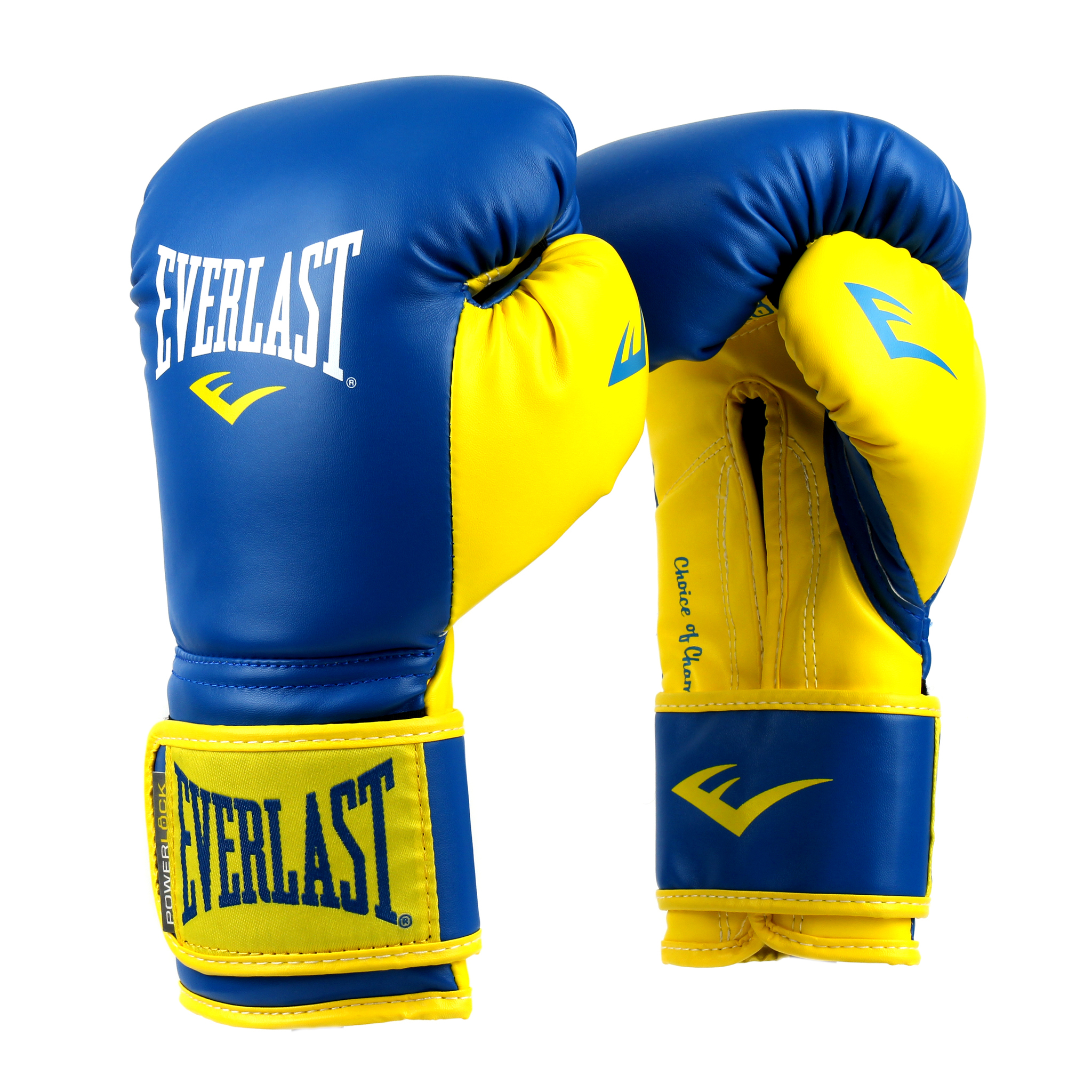 

Боксерские перчатки Everlast Powerlock Synthetic вес 12 унций Сине-желтые PYBY12