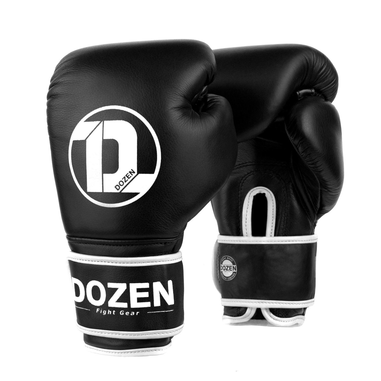 

Боксерские перчатки Dozen Monochrome Training Boxing Gloves вес 18 унций Черно-белые DZN-BG201025