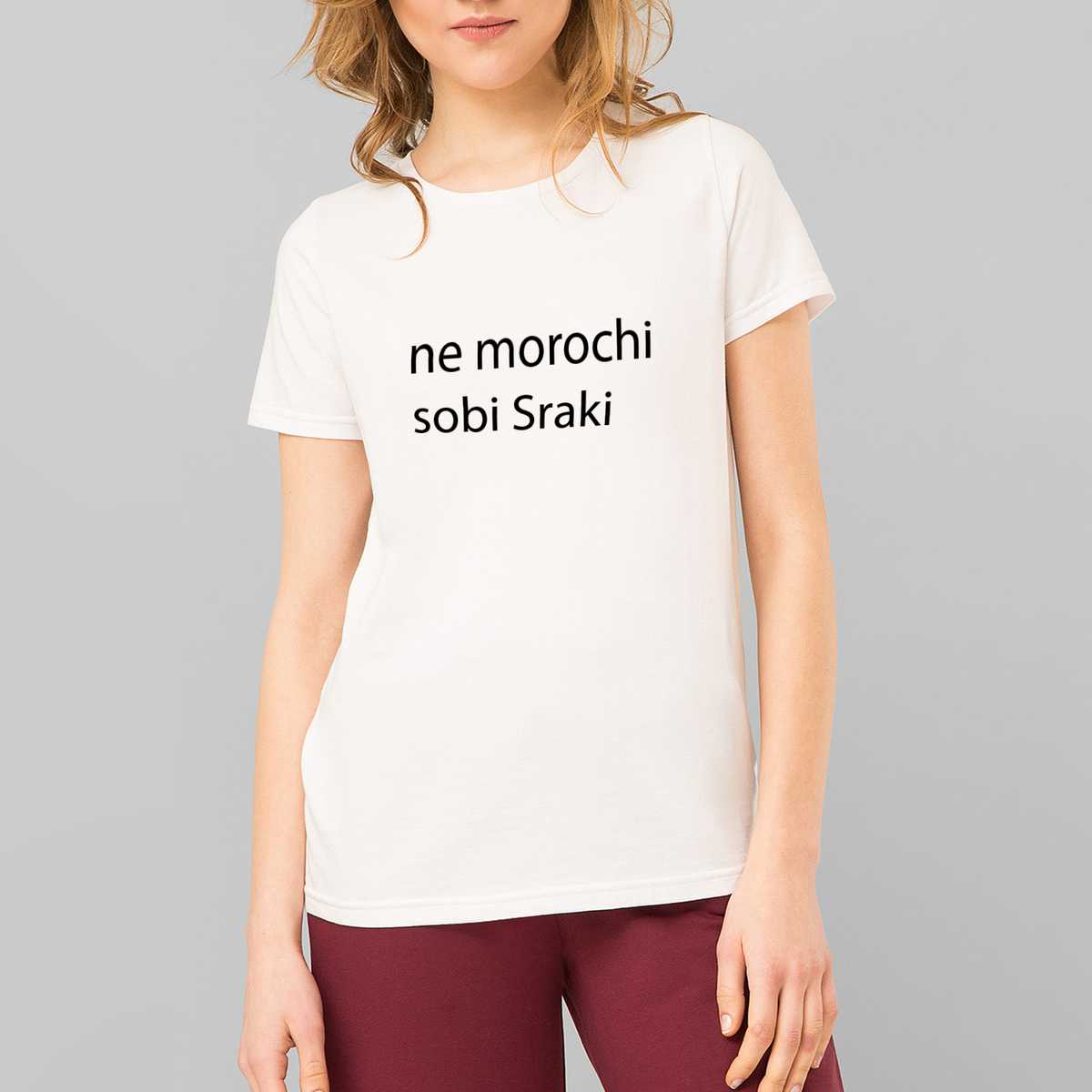 

Женская футболка (М) ne morochi sobi Sraki