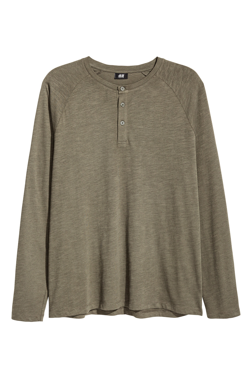 

Футболка д/р H&M М0102238 цвет зеленый XL