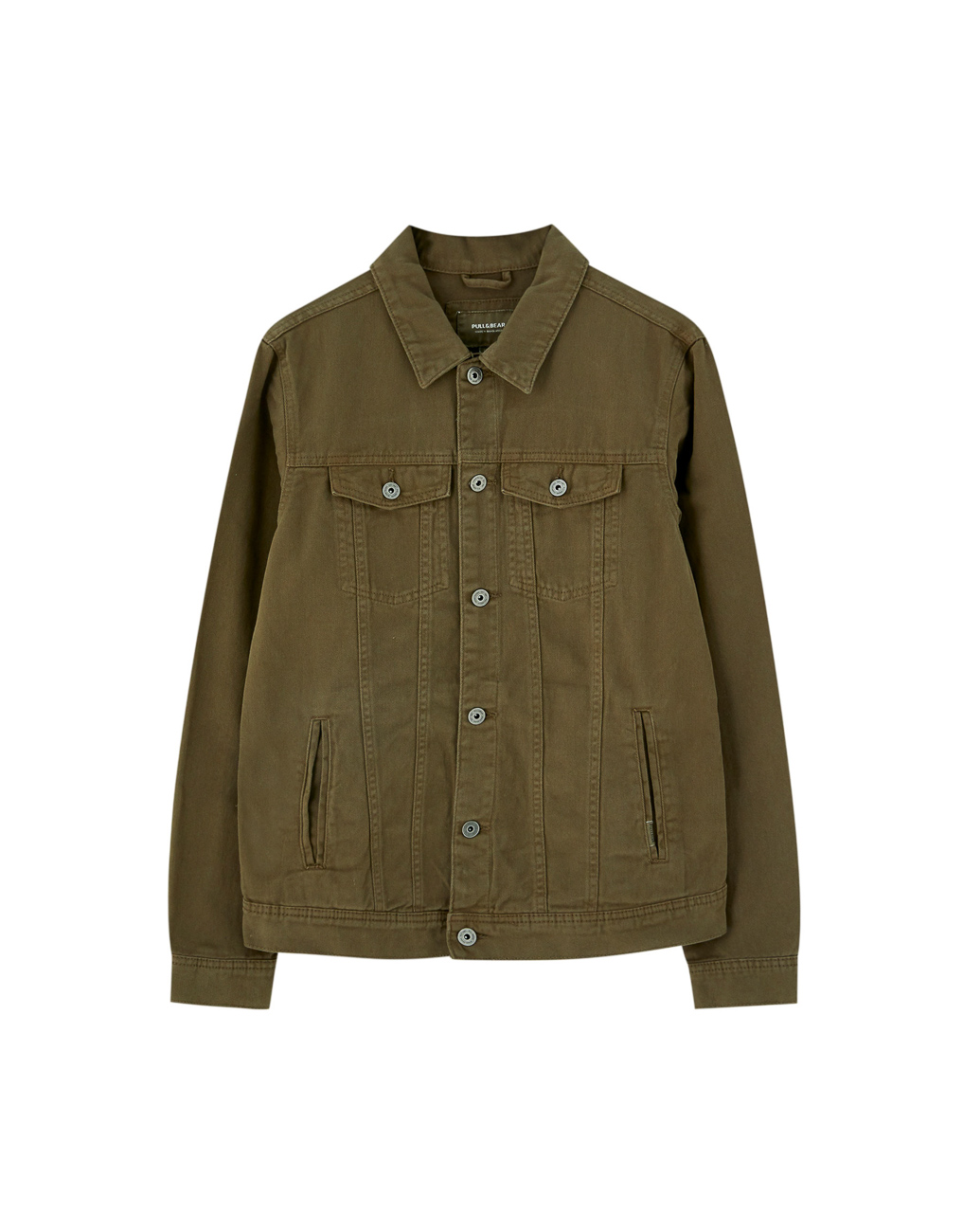 

Джинсовка PULL & BEAR М0102573 (5710/553/505) цвет зеленый S