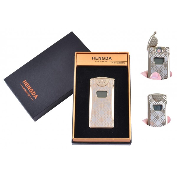 

USB зажигалка в подарочной упаковке Hengda (Спираль накаливания, Счетчик поджигов) №XT-4873-2