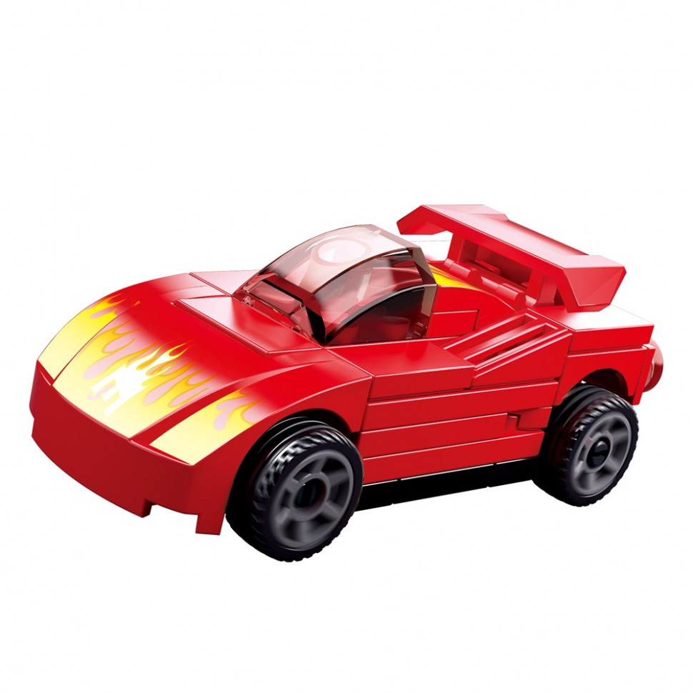 

Детский игровой конструктор SLUBAN Racing Cars машина для мальчиков красный