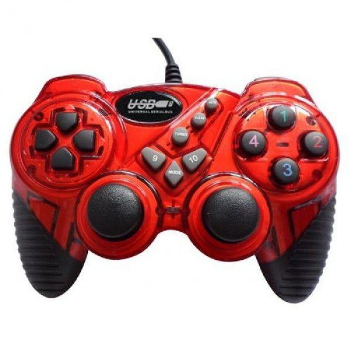 

Игровой компьютерный джойстик PC Double shok 2 DJ-FHJ906 Красный (IM)