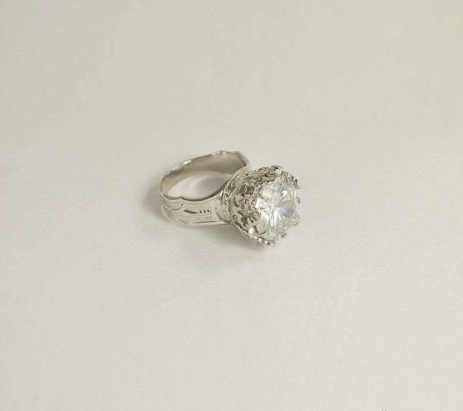 

Кольцо корона эксклюзивная Maxi Silver 3620 SE, размер 22