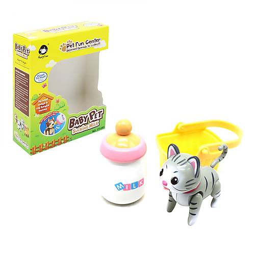 

Животные "Baby Pet: Котик" с корзинкой серый Happy cow (777-263)