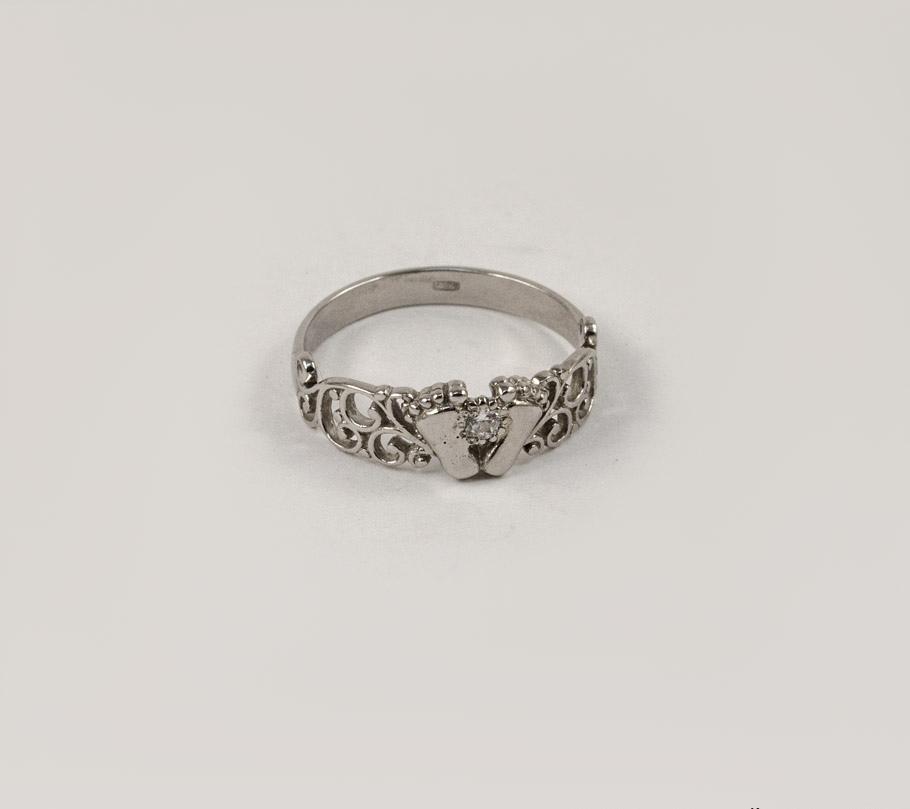 

Кольцо в виде ножек Maxi Silver 7369 SE, размер 22