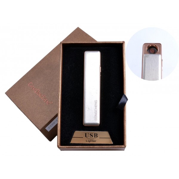 

USB зажигалка в подарочной упаковке (спираль накаливания, белая) №4822-1